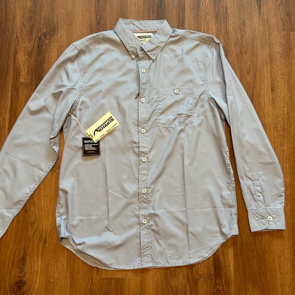 Mountain Khakis Other - NWT Mountain Khakis Blue & White Men’s Passport EC Long Sleeve Shirt Large L